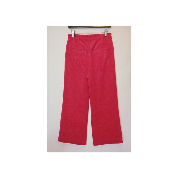 Prologue Pink Corduroy Wide-Leg Pants Sz 4 Boho Hippie Barbiecore Style - Picture 3 of 6